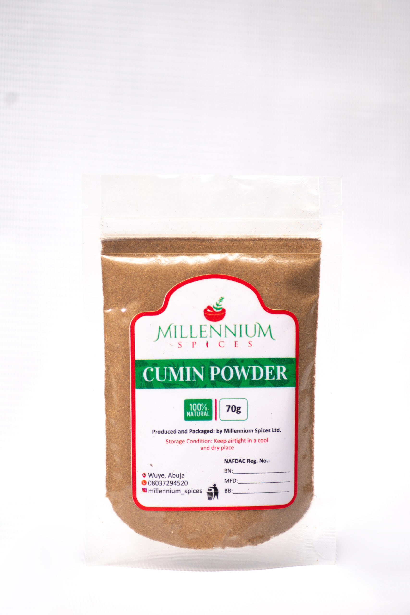 Buy Cumin Powder | Millennium Spices | Natural And Exotic Spices